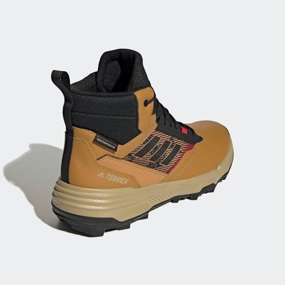 NWT Adidas Men's Terrex Unity Leather Mid R.Rdy ,Black/Tan-SZ 12 - Picture 4 of 6